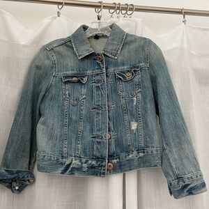 Cropped American Eagle denim jacket